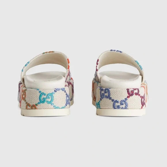 Women’s multicolor GG slide sandal - Picture 5 of 11